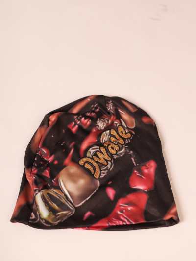 DWAVE RED & BLACK ARTICLE BEANIE
