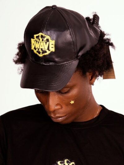 Dwave Sheep Leather Cap – Bold Black Edition - Image 5